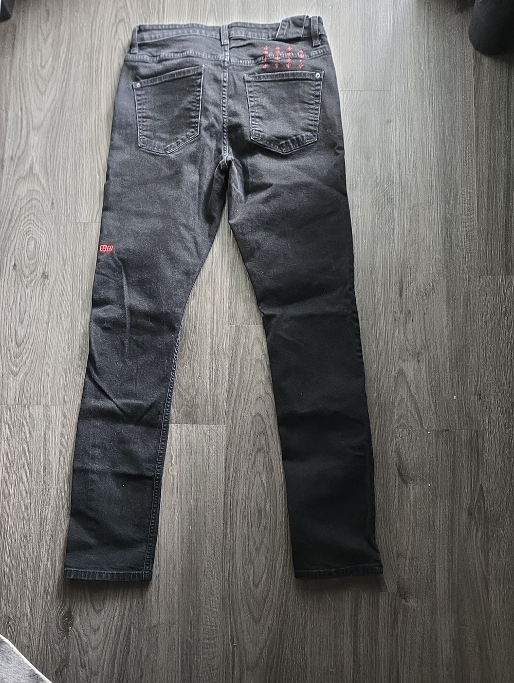 Men's Ksubi Black Slim Straight Leg Jeans Size 32 - Picture 2 of 8